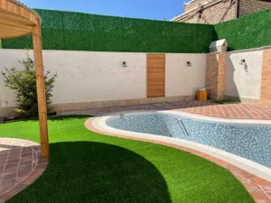 تصویر پروژه اجرا شده از توری چمنی