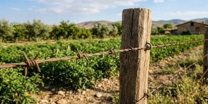 سیم-خاردار-برای-دور-باغ